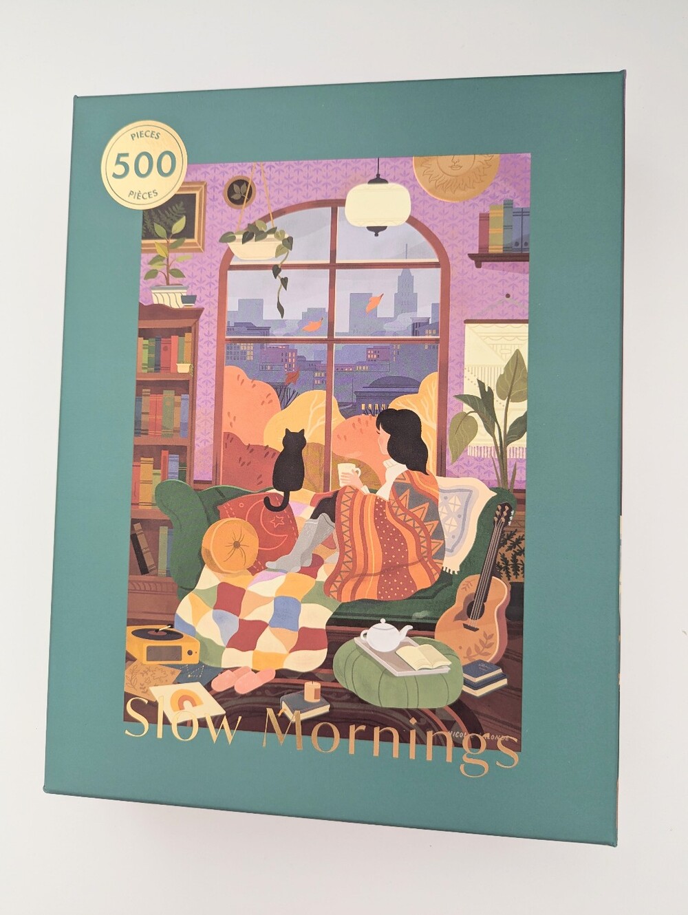 NEW IN BOX Hobbry "Slow Mornings" 500-Piece Puzzle